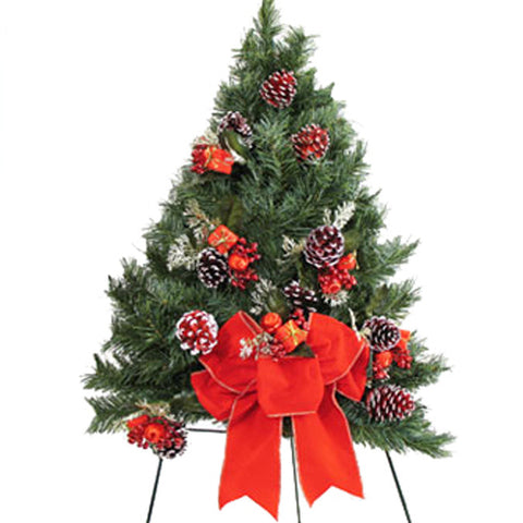 07 - Christmas Tree w/ Cones & Bow